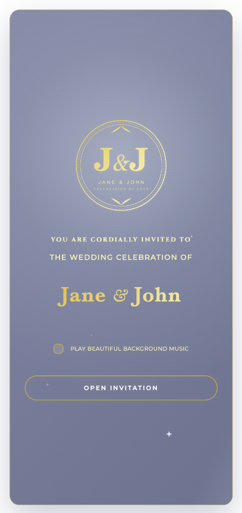 Wedding Control Dashboard